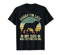 Sorry I'm Late My Dog was Sitting On Me Bernese Mountain Value Graphic T-Shirt, Men, Black, L