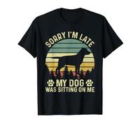 Sorry I'm Late My Dog was Sitting On Me Labrador Value Graphic T-Shirt, Men, Black, M