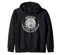 Sorry I'm Late My Great Pyrenees Vintage Barking Dog Lover Zip Hoodie