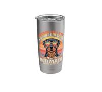 Sorry I'm Late My Rottweiler Needed Attention Stainless Steel Insulated Tumbler