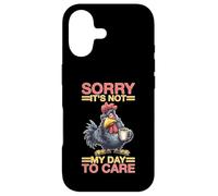 Sorry It's Not My Day To Care Sarcasm Sassy Attitude Case for iPhone 17