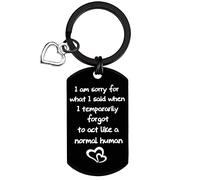 Sorry Keyring Gifts for Girlfriend Boyfriend Husband Wife Apology Gifts for Mum Dad Friends Family I Am Sorry for What I Said Keyring Sorry Gifts for Him Her