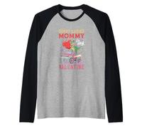 Sorry Ladies Mommy is My Valentine Dinosaur Monster Truck Raglan Baseball Tee