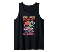 Sorry Ladies Mommy is My Valentine Dinosaur Monster Truck Tank Top