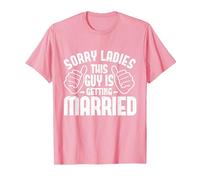Sorry Ladies This Guy is Getting Married Men T-Shirt, Men, Pink, Medium