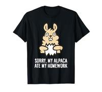 Sorry My Alpaca Ate My Homework School Alpaca T-Shirt