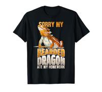 Sorry My Bearded Dragon Ate My Homework T-Shirt Funny Lizard T-Shirt