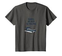 Sorry, My Bed is Calling | Don't Invite Me Afters T-Shirt, Kids, Asphalt, 3 Years