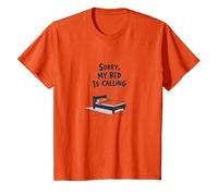 Sorry, My Bed is Calling | Don't Invite Me Afters T-Shirt, Kids, Orange, 4 Years