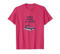 Sorry, My Bed is Calling | Don't Invite Me Afters T-Shirt, Men, Red Heather, 3XL