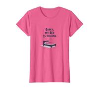 Sorry, My Bed is Calling | Don't Invite Me Afters T-Shirt, Women, Pink Heather, XL