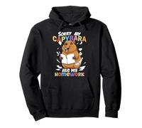 Sorry My Capybara Ate My Homework Cute Funny Capybara Pullover Hoodie