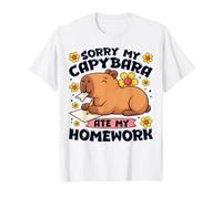 Sorry My Capybara Ate My Homework Funny Back to School Kids T-Shirt