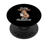 Sorry My Capybara Ate My Homework Funny Capybara Graphic PopSockets Adhesive PopGrip
