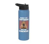 Sorry My Capybara Ate My Homework Stainless Steel Insulated Water Bottle