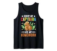 Sorry My Capybara Ate My Homework Water Pig Carpincho Tank Top