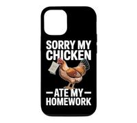 Sorry My Chicken Ate My Homework Funny Chicken Mom Teacher Case for iPhone 12/12 Pro
