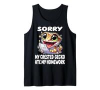 Sorry My Crested Gecko Ate My Homework Funny Tank Top