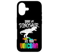 Sorry My Dinosaur Ate Your Unicorn Funny T Rex Magical Case for iPhone 17