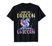 Sorry My Dragon Ate Your Unicorn Cute T Shirt Men Women Kid T-Shirt
