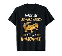 Sorry My Leopard Gecko Ate My Homework Reptile Lizard Funny T-Shirt