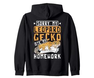 Sorry my leopard gecko ate my homework Zip Hoodie