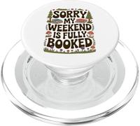 Sorry My Weekend Is Fully Booked Funny Book Lovers Present PopSockets PopGrip for MagSafe