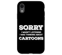 Sorry Not Listening Cartooning Artist Sketch Case for iPhone XR