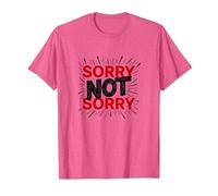 Sorry Not Sorry: Bold Statement for Unapologetic Souls T-Shirt, Men, Pink Heather, Large