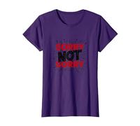 Sorry Not Sorry: Bold Statement for Unapologetic Souls T-Shirt, Women, Purple, XX-Large