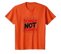 Sorry Not Sorry: Bold Statement for Unapologetic Souls T-Shirt, Youth, Orange, Small