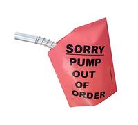 Sorry Pump Out of Order Service Gas Cover Reusable Nozzle Hood Bag (6 Pack, Red)