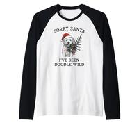 Sorry Santa I've Been Doodle Wild Raglan Baseball Tee