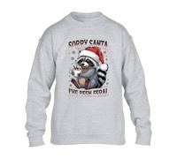 Sorry Santa I've Been Feral Mens Sweatshirt Holly Christmas Jumper Funny Sweat