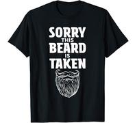 Sorry This Beard is Taken Kids Womens Mens T Shirt Large Black