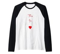 Sorry This Cutie is Taken Heart Graphic for Valentine Season Raglan Baseball Tee