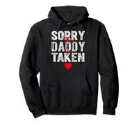 Sorry This Daddy Is Taken Heart Graphic for Valentine Season Pullover Hoodie