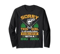 Sorry This Girl Taken Cool Guy Fishing Forest Tee Long Sleeve T-Shirt