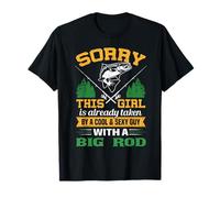 Sorry This Girl Taken Cool Guy Fishing Forest Tee T-Shirt