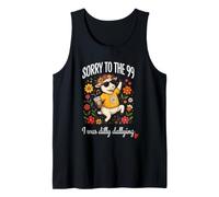 Sorry to the 99 I was Dilly Dallying Cute Sheep Design Tank Top