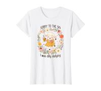 Sorry to the 99 I was Dilly Dallying Value Graphic T-Shirt, Women, White, L