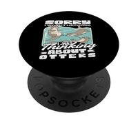 Sorry Wasn't Listening Sea Otter Cartoon PopSockets Adhesive PopGrip
