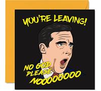 Leaving Gifts for Colleagues Women Men - No God Please Noooo - Sorry Your Leaving Good Luck In Your New Job Card, 145mm Banter Greeting Cards, Humour Funny Gifts Congratulations Card