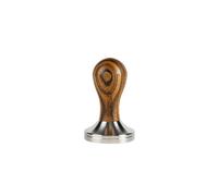 SORSO Barista tamper, stainless steel, with a wooden handle, 57 mm - Brown