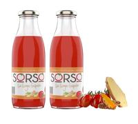 SORSO Ginger Gazpacho | Fresh Chilled Spanish Soup | Vegan, Gluten-Free, 100% Natural | Ready to Drink or Heat | Premium Tomato Recipe | UK Made