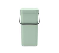 - Sort & Go Waste Bin 16L - Medium Recycling Bin - Stay Open Lid - Carry Handle - Easy to Clean - for Under Kitchen or Wall-Mounted - Compost Bin -