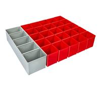 Sortimo iB 72 Tray 28-Piece for i-BOXX 72 25 A3 Red 1 I3 Grey 6000010085