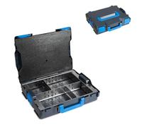 Sortimo L-BOXX 102 G4 - Robust Tool Box with Divider Set 4F - 4 Compartments for Organised Storage - Lid Insert Prevents Mixing - Shock & Splash Proof - Click System