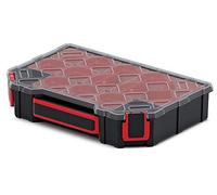 Sorting Box Small Parts Magazine Assortment Box with Practical Containers Ergonomic Handle Plastic Transparent Lid 284 x 195 x 60 mm