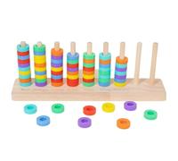 Sorting color game - Logical reasoning, motor skill toys, early education matching, stacking playset | activity at home class Travel Kindergarten